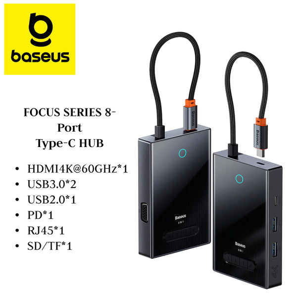 BASEUS FOCUS SERIES 8-Port Type-C HUB