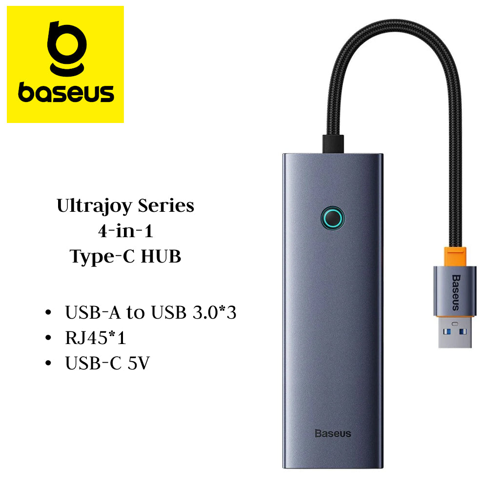 BASEUS UltraJoy Series 4-Port HUB | Space Grey