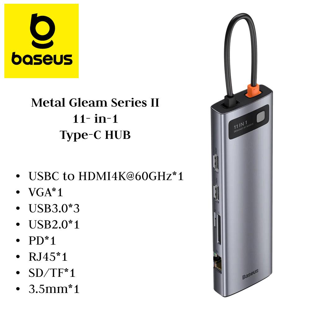 BASEUS Metal Gleam Series 11 Port HUB